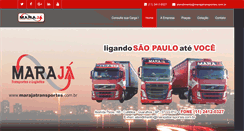 Desktop Screenshot of marajatransportes.com.br