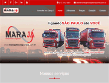 Tablet Screenshot of marajatransportes.com.br